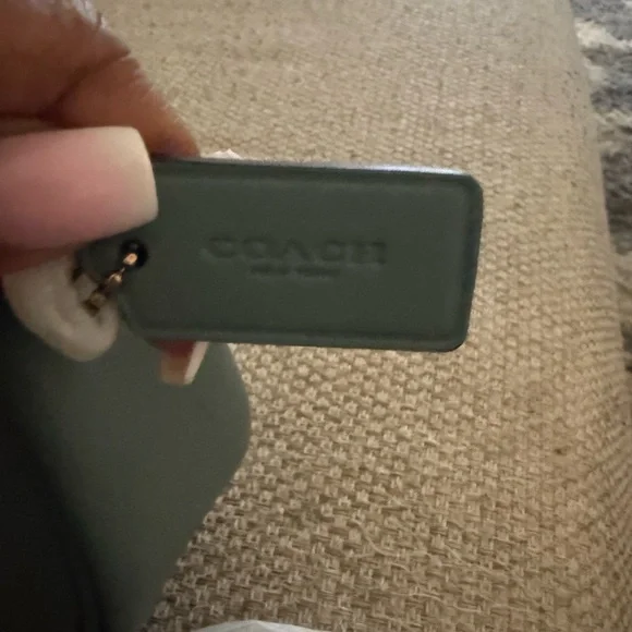 Coach Crescent Shoulder Bag in Sage - Picture 5 of 10